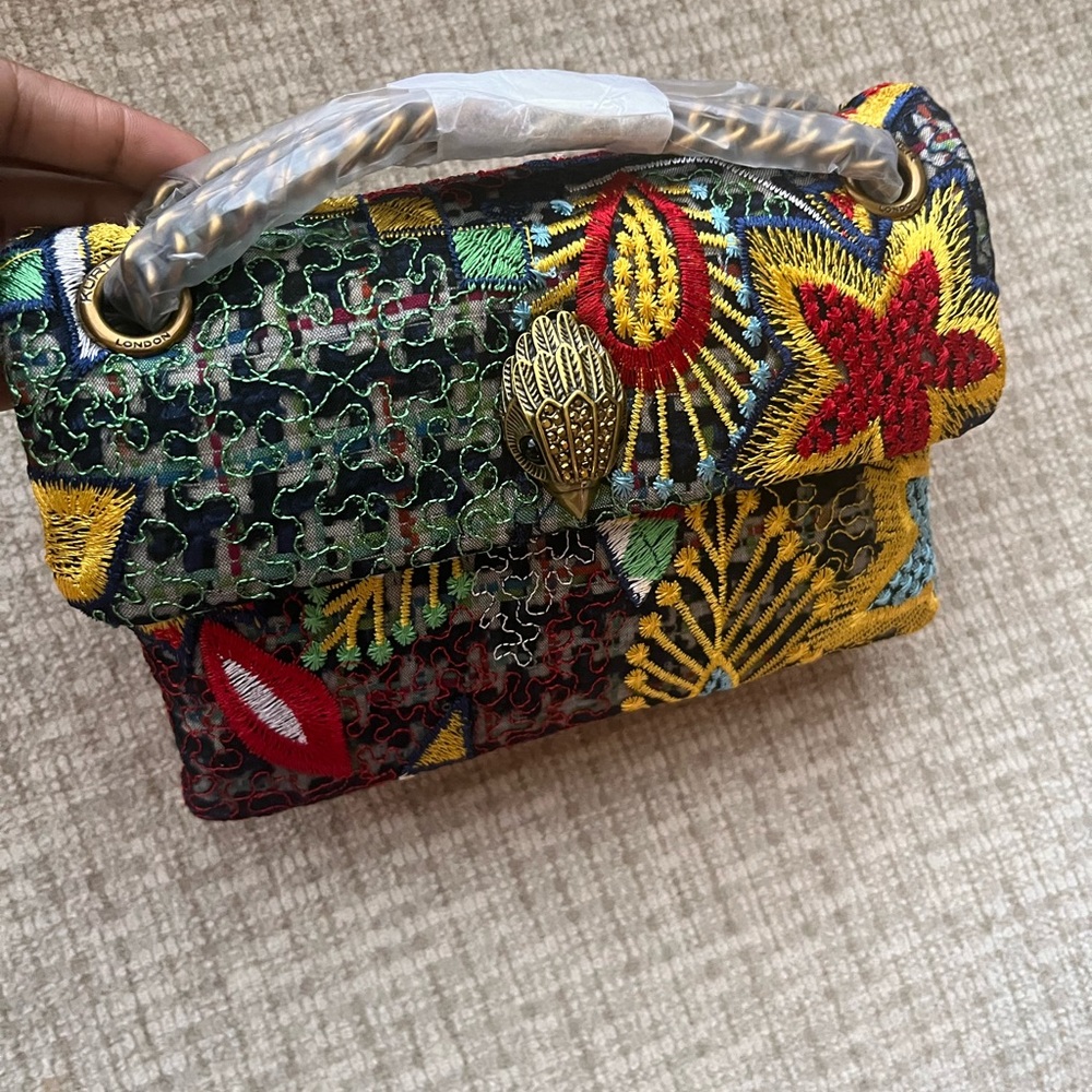 Kurt Geiger London - Tweed Mini Kensington Shoulder Bag